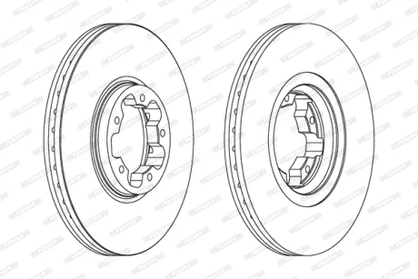 Тормозной диск FERODO DDF1113C