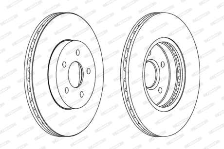 Тормозной диск FERODO DDF1125C