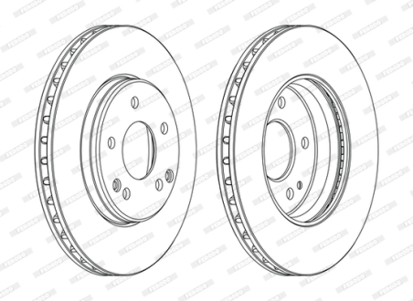 Гальмівний диск FERODO DDF1134C