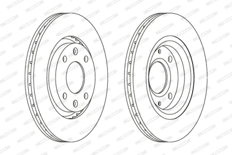 Гальмівний диск FERODO DDF1140C