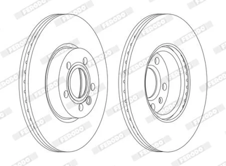 Гальмівний диск FERODO DDF1160C