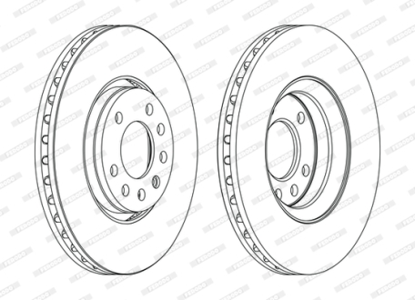 Гальмівний диск FERODO DDF1215C