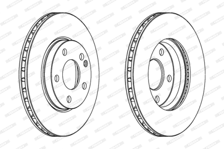 Тормозной диск FERODO DDF1220C