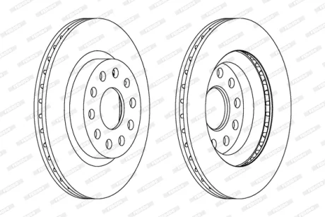Тормозной диск FERODO DDF1223C