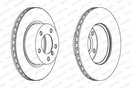 Диск тормозной FERODO DDF1229C