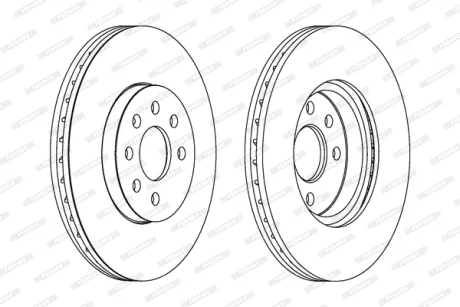Тормозной диск FERODO DDF1236C