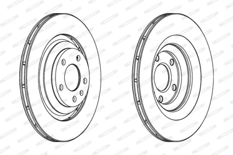Диск тормозной FERODO DDF1240C