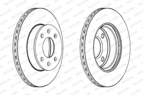 Гальмівний диск FERODO DDF1268C