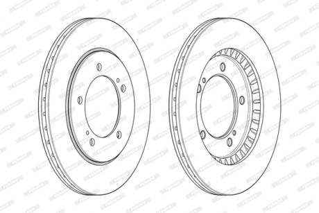 Тормозной диск FERODO DDF1282