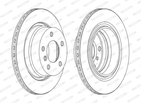 Гальмівний диск FERODO DDF1285C