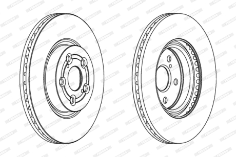 Тормозной диск FERODO DDF1315C