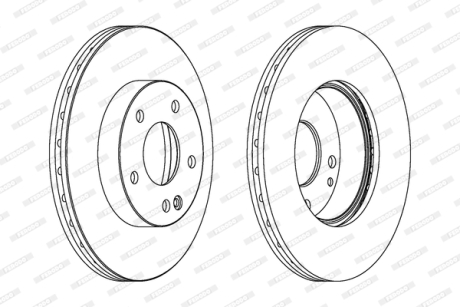 Тормозной диск FERODO DDF1363C