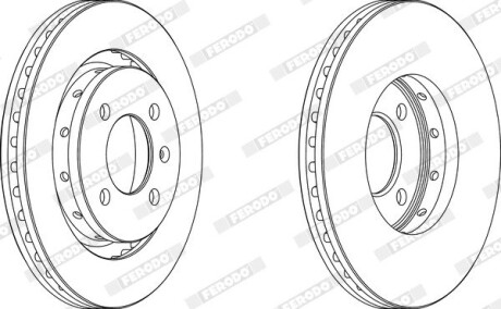 Диск гальмівний FERODO DDF1365