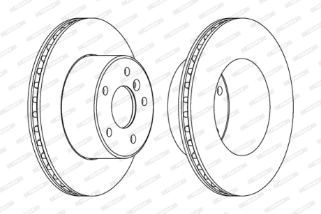Гальмівний диск FERODO DDF1379C1