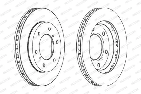 Диск гальмівний FERODO DDF1384C