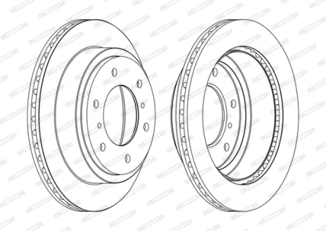Гальмівний диск FERODO DDF1385C