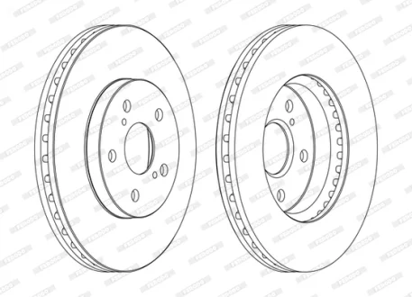 Тормозной диск FERODO DDF1446C