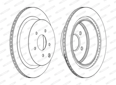 Тормозной диск FERODO DDF1506C