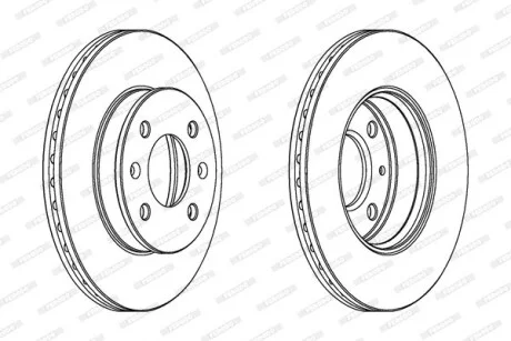 Тормозной диск FERODO DDF1529C
