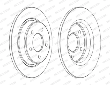 Диск тормозной FERODO DDF1546C