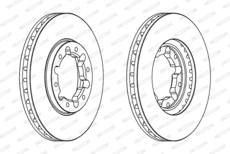 Гальмівний диск FERODO DDF1552C1