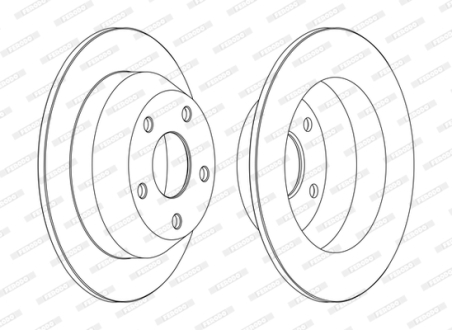 Диск тормозной FERODO DDF1553C (фото 1)