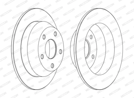 Диск тормозной FERODO DDF1553C