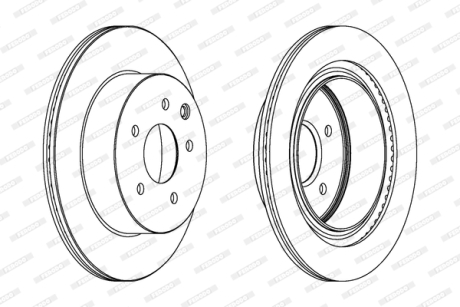 Тормозной диск FERODO DDF1579C