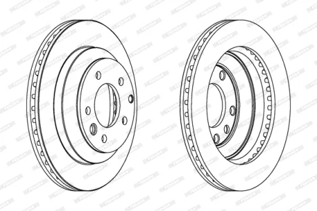 Тормозной диск FERODO DDF1580C
