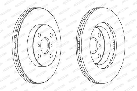 Гальмівний диск FERODO DDF1587C