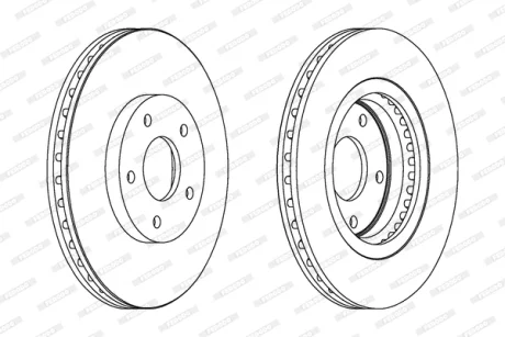 Гальмівний диск FERODO DDF1589C