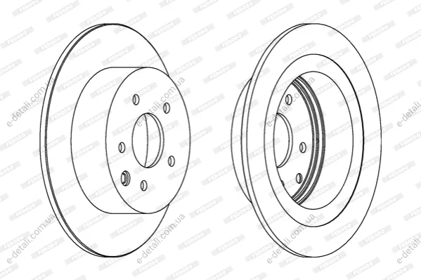 Диск тормозной FERODO DDF1590C (фото 1)
