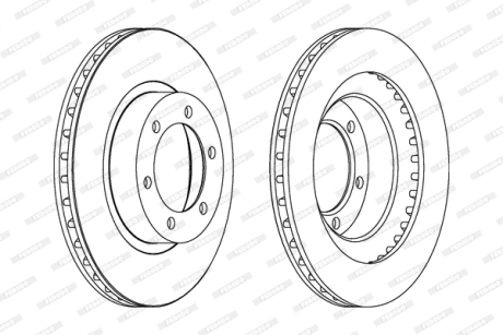 Тормозной диск FERODO DDF1594C