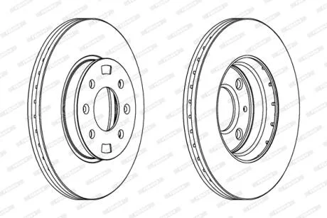 Гальмівний диск FERODO DDF1603C