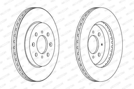 Гальмівний диск FERODO DDF1610C