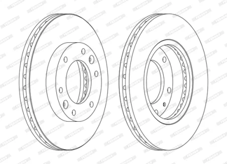 Гальмівний диск FERODO DDF1612C
