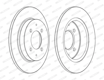Тормозной диск FERODO DDF1622C