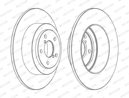 Гальмівний диск FERODO DDF1647C