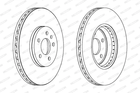 Тормозной диск FERODO DDF1664C