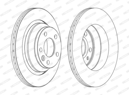 Гальмівний диск FERODO DDF1698C