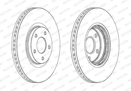 Диск тормозной FERODO DDF1724C