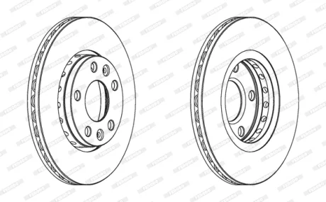 Тормозной диск FERODO DDF1728C