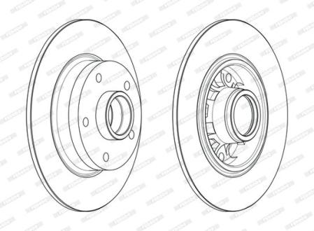 Тормозной диск FERODO DDF1730-1