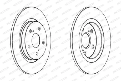 Тормозной диск FERODO DDF1755C