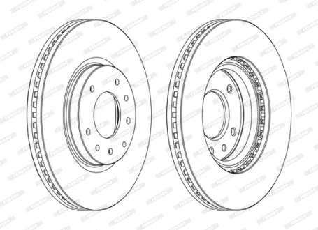 Диск тормозной FERODO DDF1768C