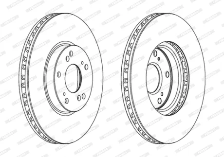 Диск тормозной FERODO DDF1775C