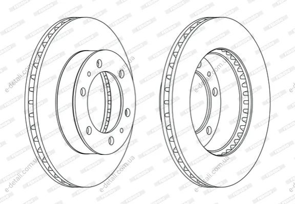 Тормозной диск FERODO DDF1783C (фото 1)