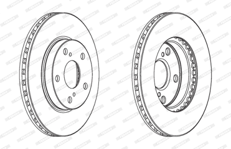 Диск тормозной FERODO DDF1789C (фото 1)