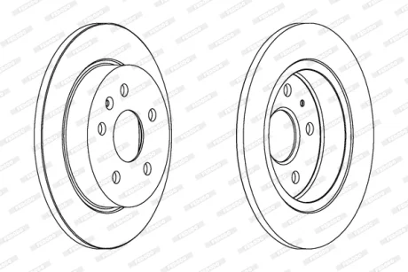 Диск тормозной FERODO DDF1804C
