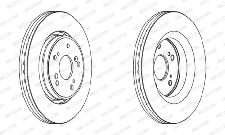 Тормозной диск FERODO DDF1820C